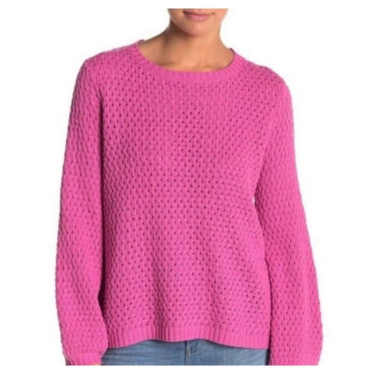 14th & Union Popcorn Knit Sweater Pink